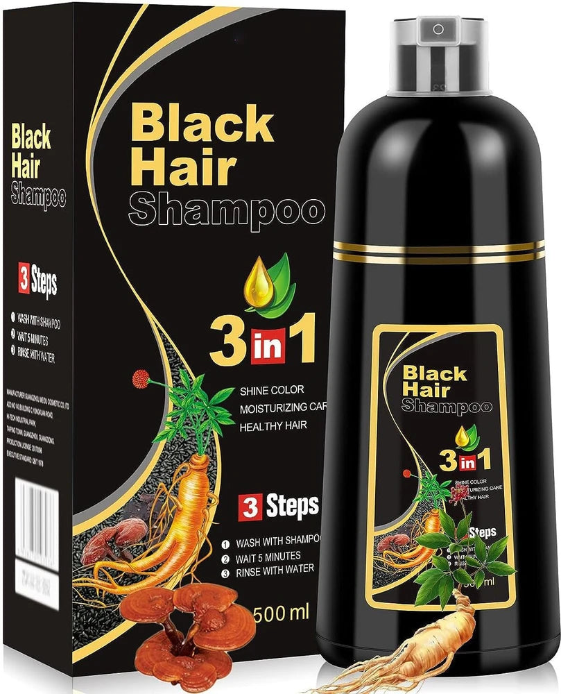 Black Herbal Hair Dye Shampoo