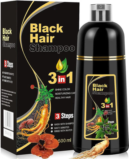 Black Herbal Hair Dye Shampoo