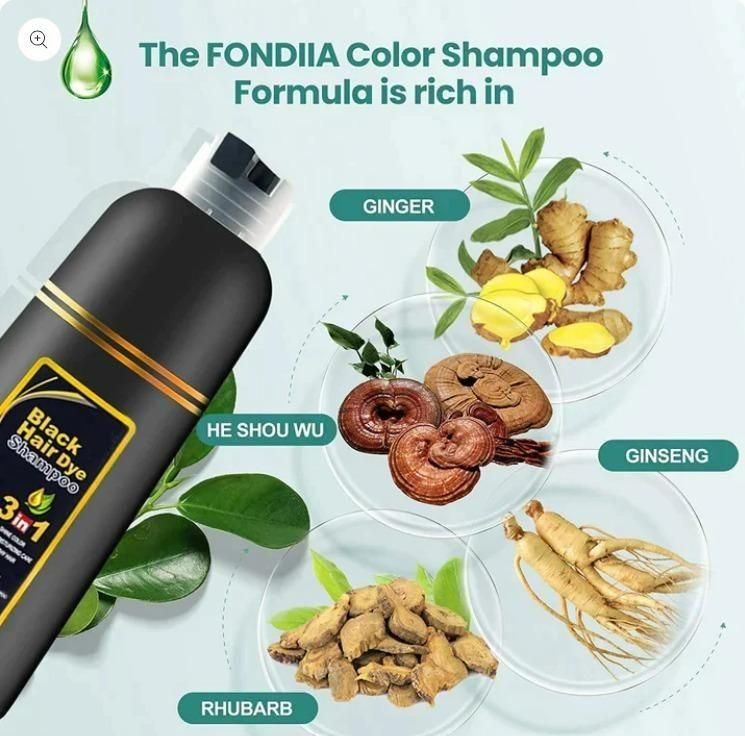 Black Herbal Hair Dye Shampoo