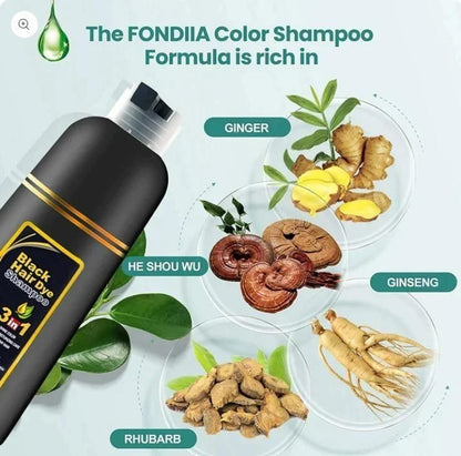 Black Herbal Hair Dye Shampoo